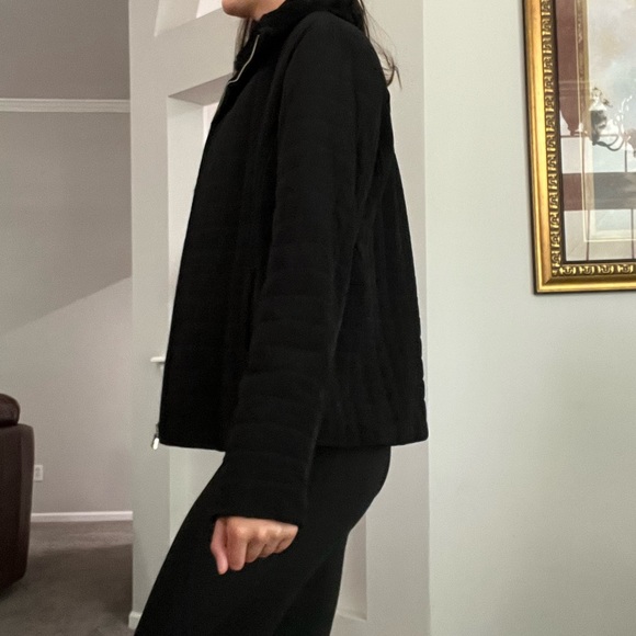 EUC Black Fur Collar Marc New York Coat - Picture 5 of 6